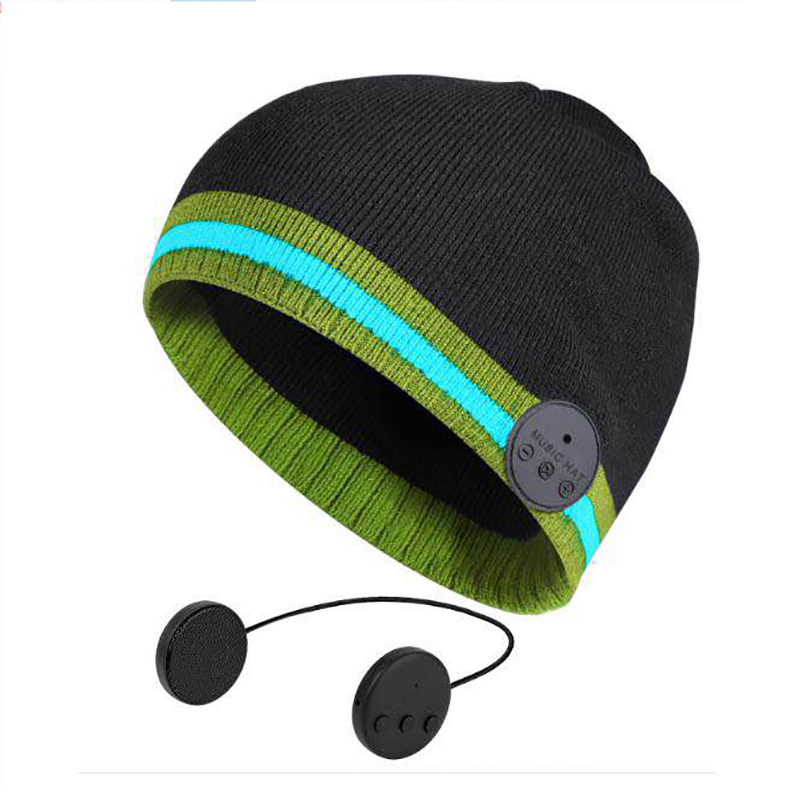 藍牙耳機針織帽訂做-針織帽定制廠家
