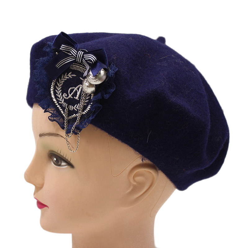 精美女士貝雷帽定制-貝雷帽廠家