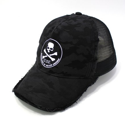 磨邊洗水網帽定制