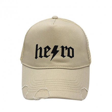 棒球做舊洗水網帽定制