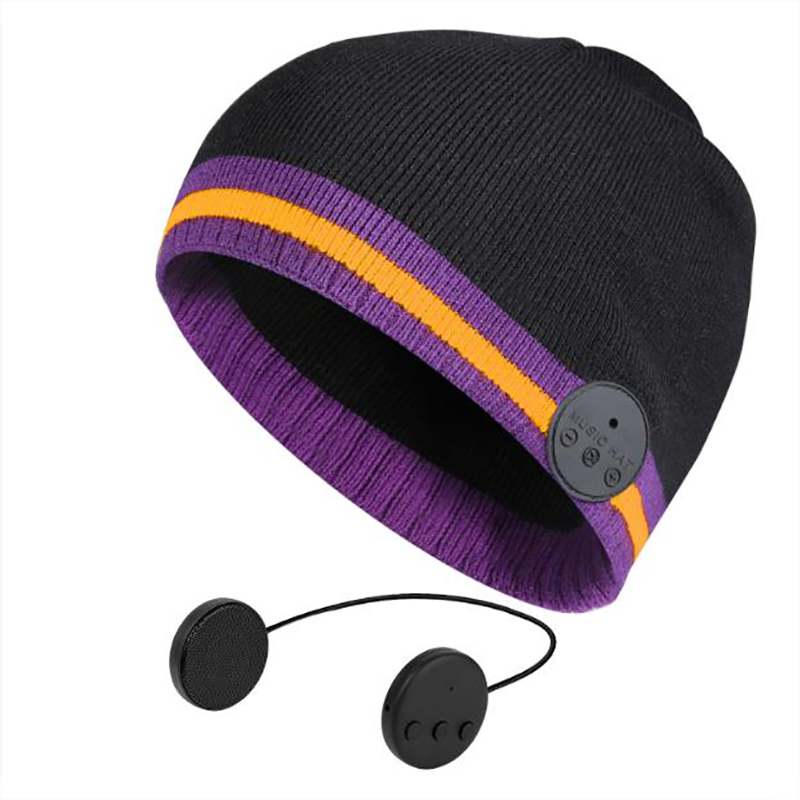 藍牙耳機針織帽訂做-針織帽定制廠家