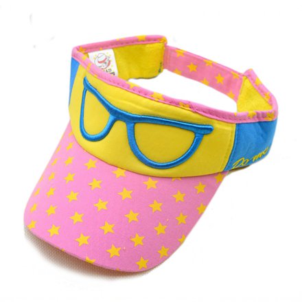 印花兒童遮陽空頂帽定制