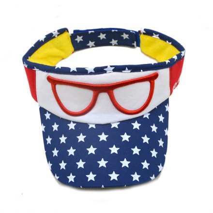 印花兒童遮陽空頂帽定制