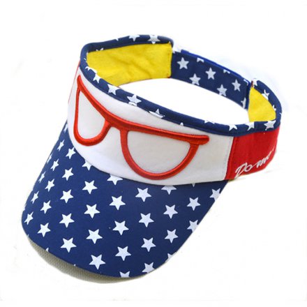 印花兒童遮陽空頂帽定制