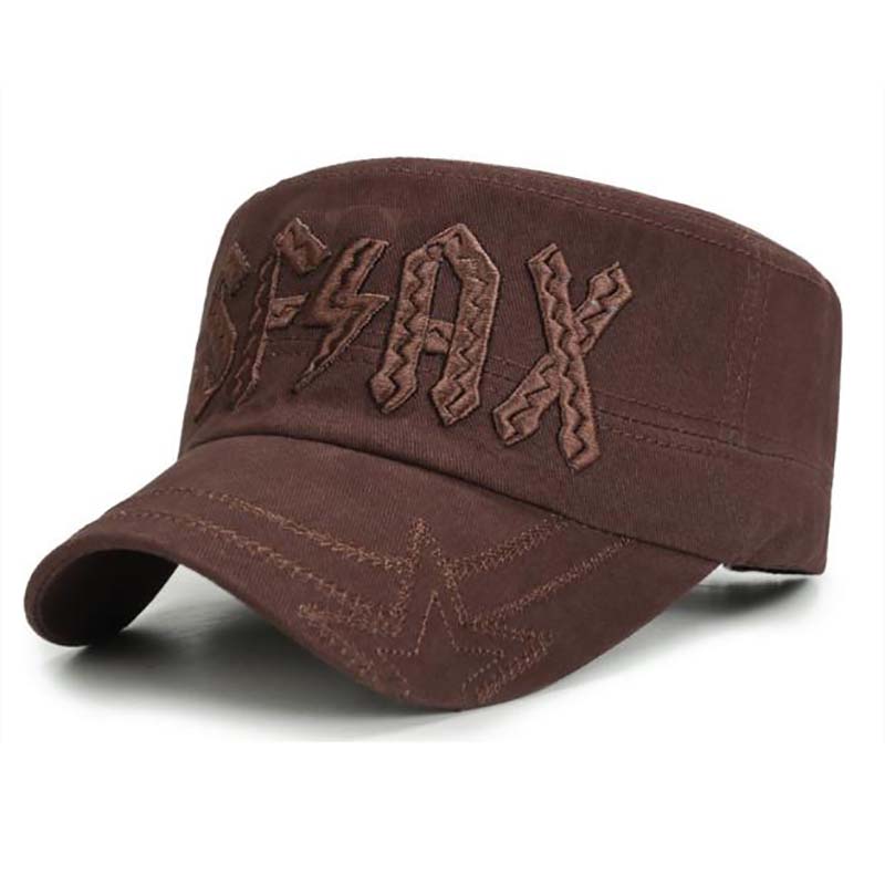 訂做潮流平頂軍帽-平頂軍帽生產(chǎn)廠家