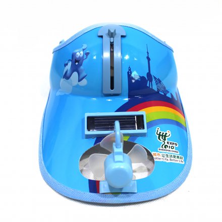 夏季風(fēng)扇膠片帽批發(fā)定制