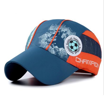 足球活動繡花兒童帽定制