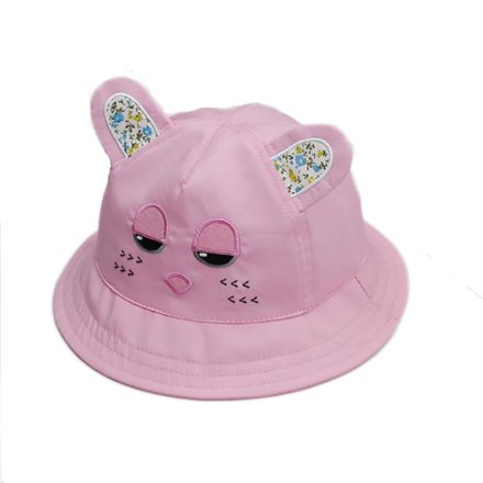 卡通繡花平頂兒童帽定制