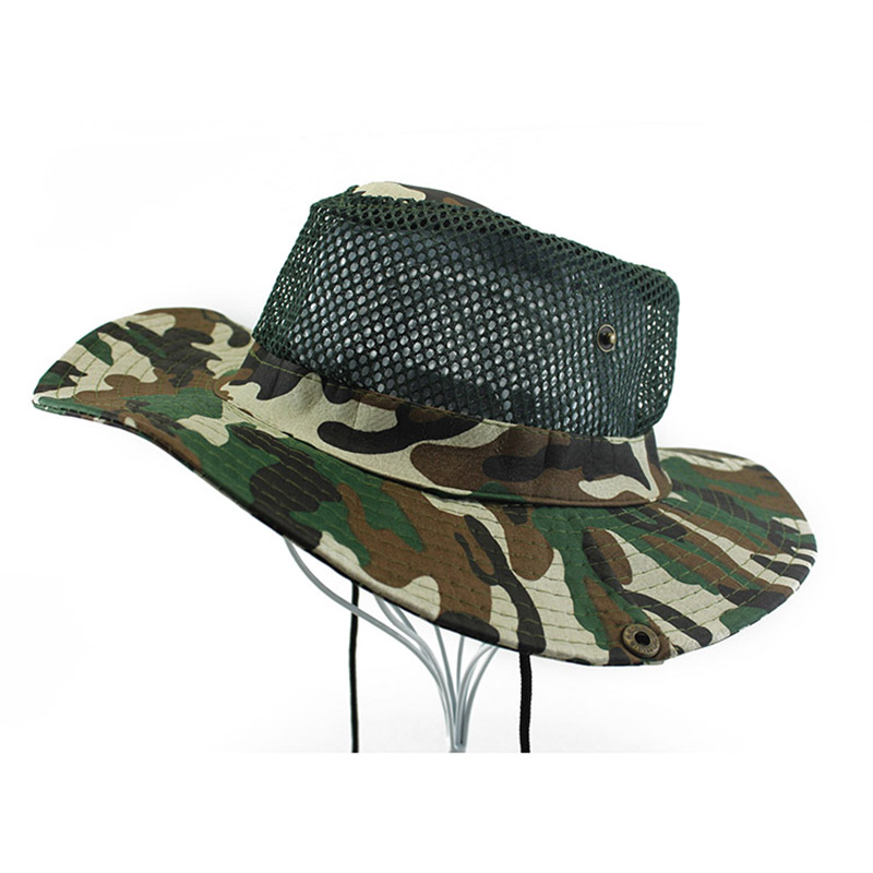 迷彩透氣戶外帽定制-漁夫帽廠家定制