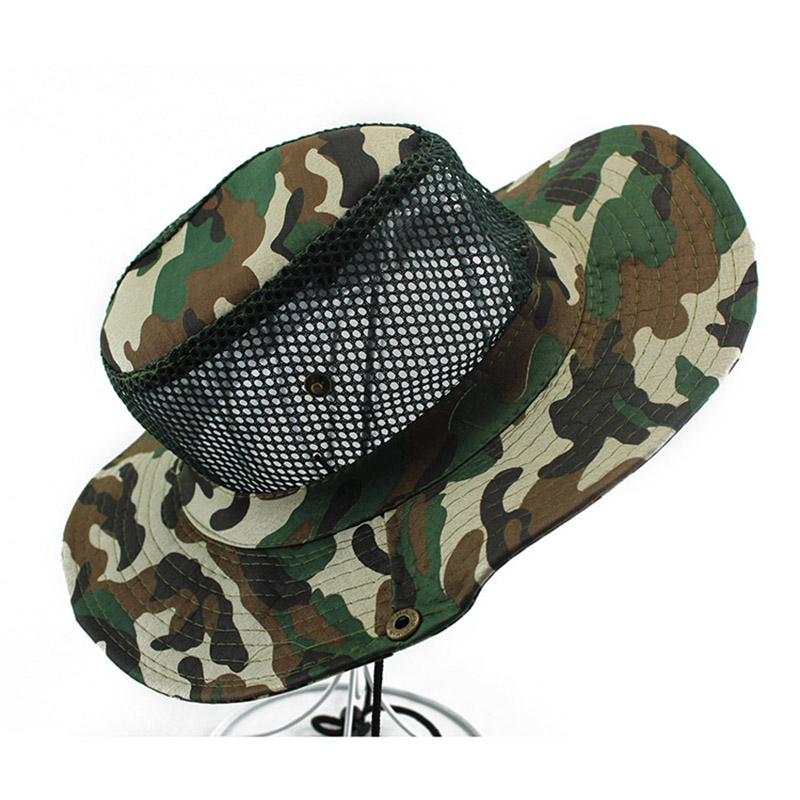 迷彩透氣戶外帽定制-漁夫帽廠家定制