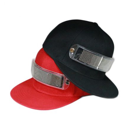 LED閃字顯示屏廣告帽定制