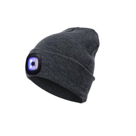 歐美熱銷(xiāo)帶燈針織功能帽定制