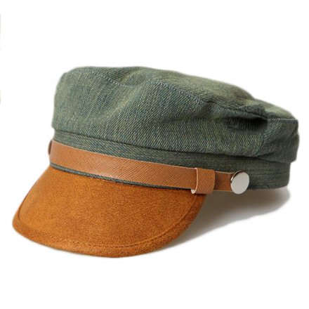 洗水皮沿牛仔平頂帽定制