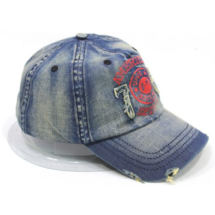 套色洗水牛仔六頁帽定制