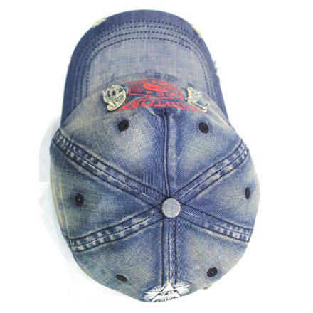 套色洗水牛仔六頁帽定制