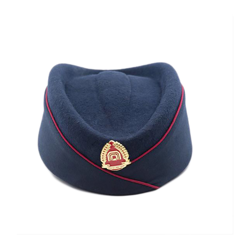 羊毛空姐帽定制-空姐定型帽廠家