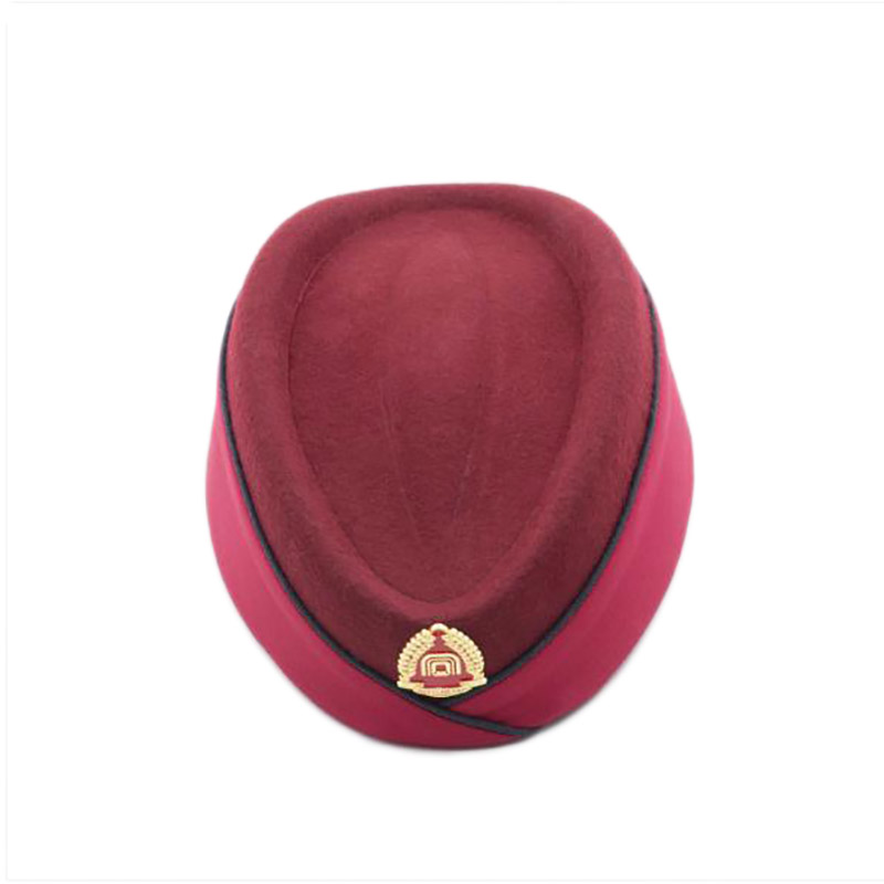 羊毛空姐帽定制-空姐定型帽廠家