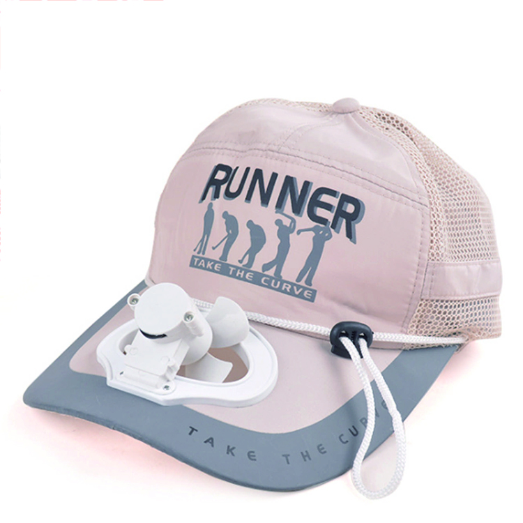 夏季遮陽防曬太陽能風扇帽定做