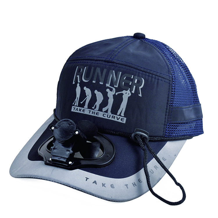 夏季遮陽防曬太陽能風扇帽定做