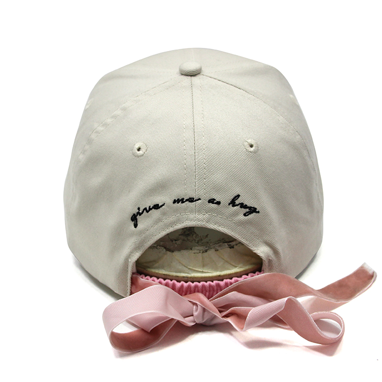 新款兒童蝴蝶結(jié)兒童運動帽定制