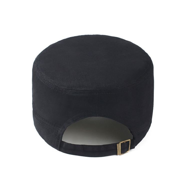 夏季戶外遮陽平頂軍帽定做